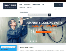 Tablet Screenshot of hvacplus.biz